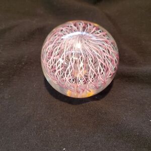 Intricate Glass Sphere Art Piece